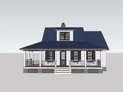 Farmhouse 3D Model 3D model purchase