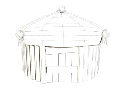 Orc Hut - Game Ready Low-poly 3D model