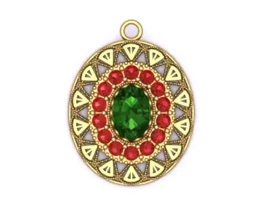Diamond Earrings 3D print model