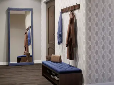 Taupe Octagon Lattice Wallpaper Texture