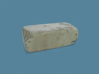 3D Scan Old Silicate Brick 04 Free low-poly 3D model