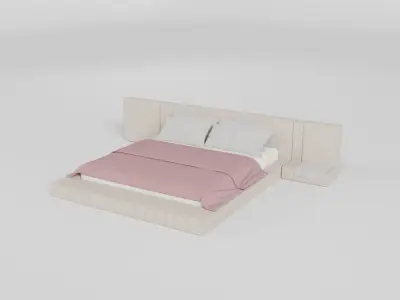Double Bed 2 3D model