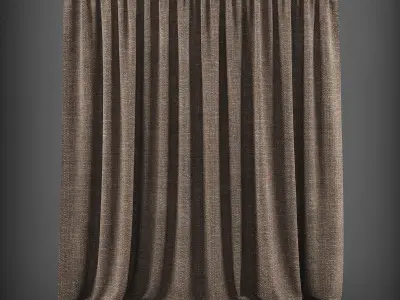 Curtain 3D model 9 3D model