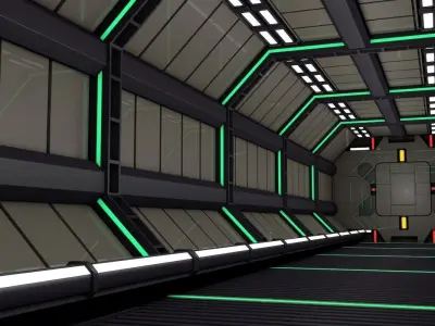 Sci Fi Interior  3D model