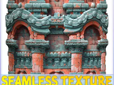 Stylized Wall Seamless Texture Texture