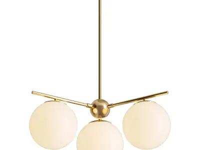 Tier Bubble Chandelier 3D model