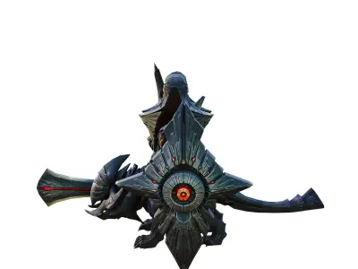 Mechanical Battle Armor Low-poly 3D model