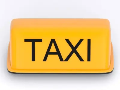 Taxi Rooftop Lamp Orange 3D model