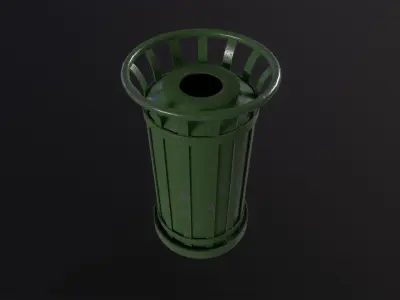 Street Trash 3D Model Low-poly 3D model