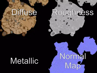 Cracked Earth Texture model pack Texture