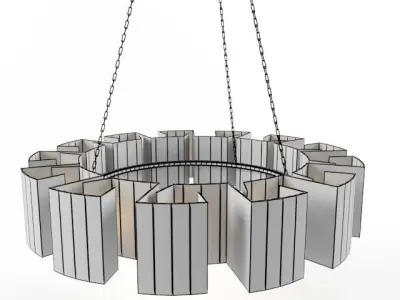 Arteriors Vaughn Fixed Chandelier  Low-poly 3D model