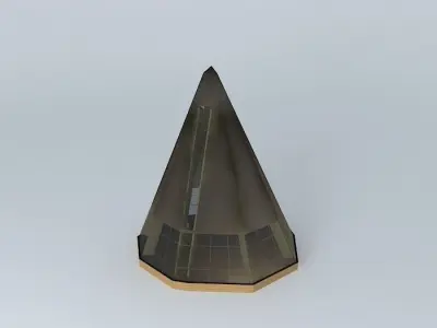 ashitkovo cone with solar panels Free 3D model