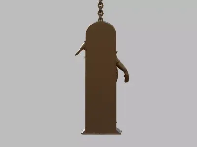 Meenakshi Amman oil lamp hi poly 3D model