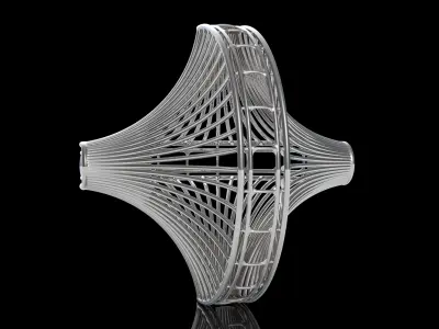 hexspi metal spiral 3D print model