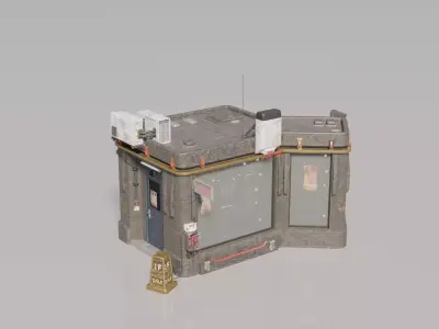 Cyberpunk House 3 3D model