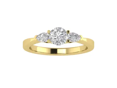 Women Ring  Render 3dm STL OBJ FBX TXT Details 3D print model 19
