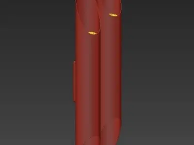 Galliano Double by DELIGHTFULL pink gold 3D model