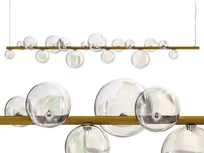 roche bobois fleur de coton suspension 3D model