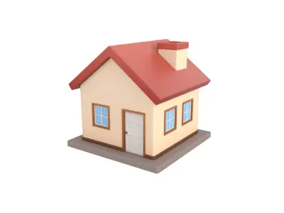 Cartoon House 3D model