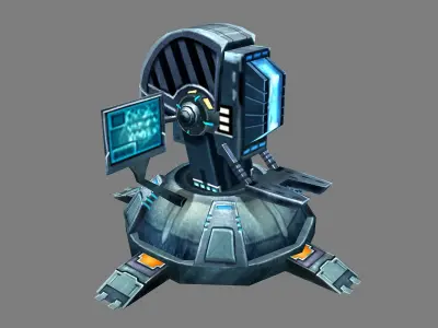 Robot-operating platform 01 3D model