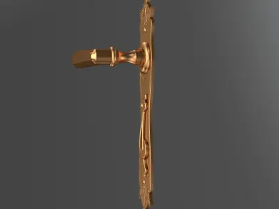 Door handle Free 3D model buy