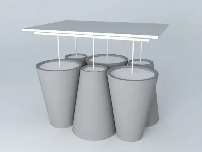 Pending Modern 6 Spotlights Free 3D model