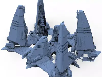 Dark Terra Former Launch pad 3D model