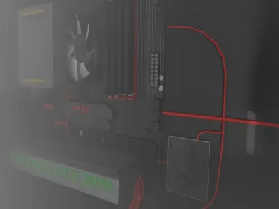 PC Gaming x64 Low-poly 3D model
