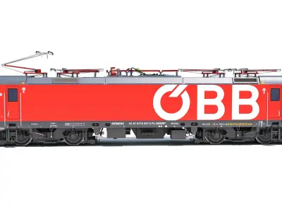 Siemens Vectron Locomotive Austrian Railways 3D model