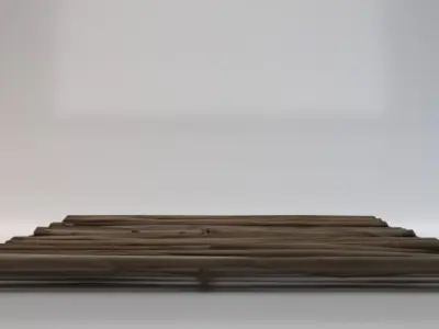 Wooden Floor  Low-poly 3D model