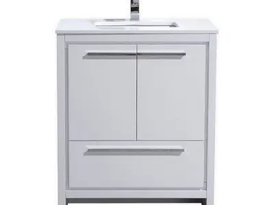 Meraris Single Bathroom Vanity Set 3D model