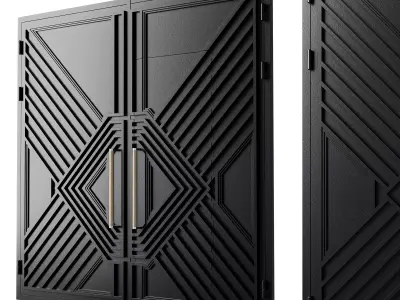 Gate black loft 05 3D model