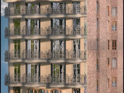 Casa Batllo Low-poly 3D model