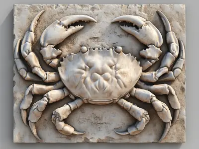 Zodiac symbols 3D model bass relief  free 3D print model