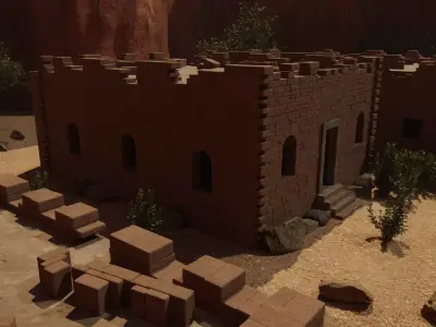 Desert Ruins Village 3D model