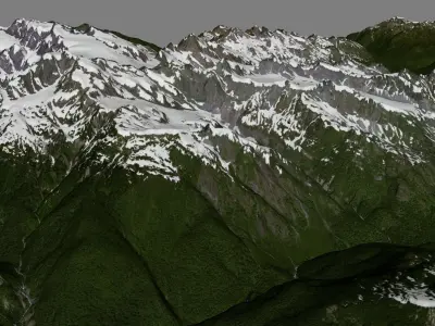 Mount Olympus 3D model