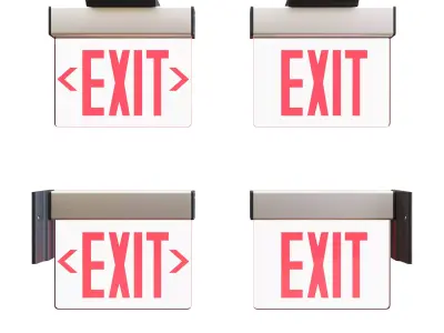 EXIT sign  3D model