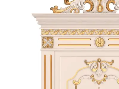 Carved Door Classic 01 3D model