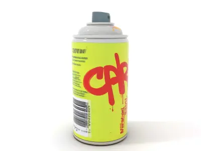 Vibrant Spray Can model pack Low-poly 3D model