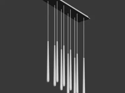 Aquitaine Linear Chandelier Restorationhardware 3D model