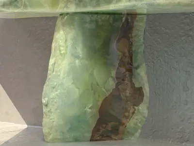 Green Marble Vanity Unit Free low-poly 3D model