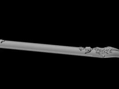 leg High quality 3d models for processing on a cnc machine  3D model 6