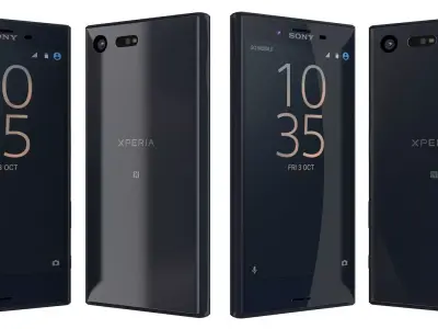 Sony Xperia X Compact Universe black 3D model