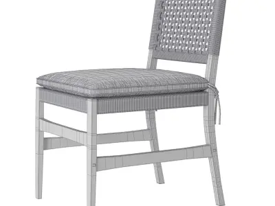 Gregorius Pineo Courtens Dining Sidechair 3D model