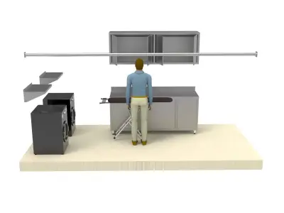 Laundry room 3D model purchase