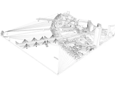 London city tile Level 2 block TQ3080 South East 3D model