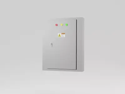 Electrical panel boxes Low-poly 3D model