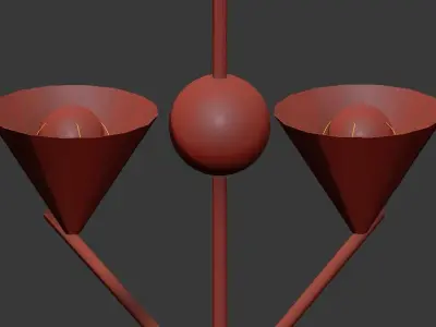 Cleo Large Chandelier 3D model