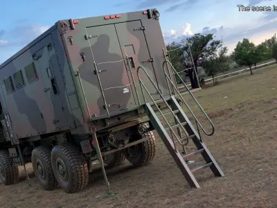  Military Command Vehicle with Stabilizers 