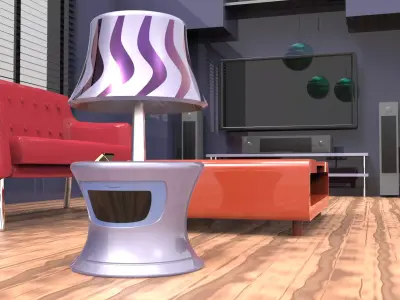 3 different lampshades in 1 file 3D model